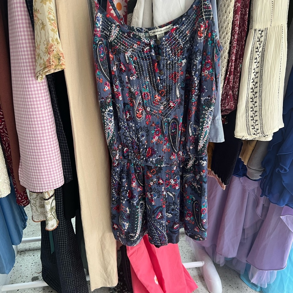 Floral Blue Jumpsuit